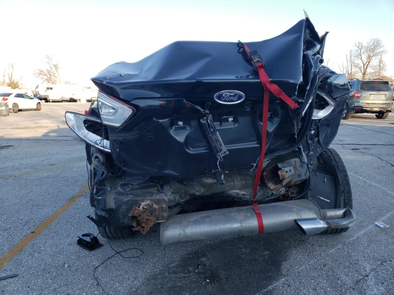 2014 Ford Fusion VIN 3FA6P0H7XER156518 Copart auction photo, front end / rear end damage thumbnail 6