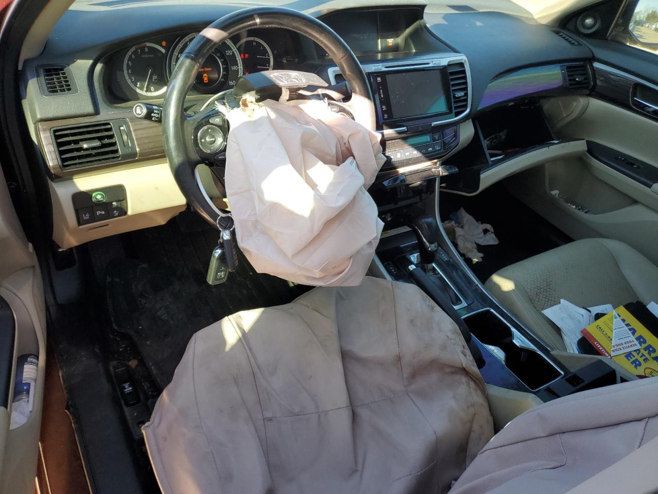 2017 Honda Accord VIN 1HGCR3F98HA021969 Copart auction photo, front end damage thumbnail 8