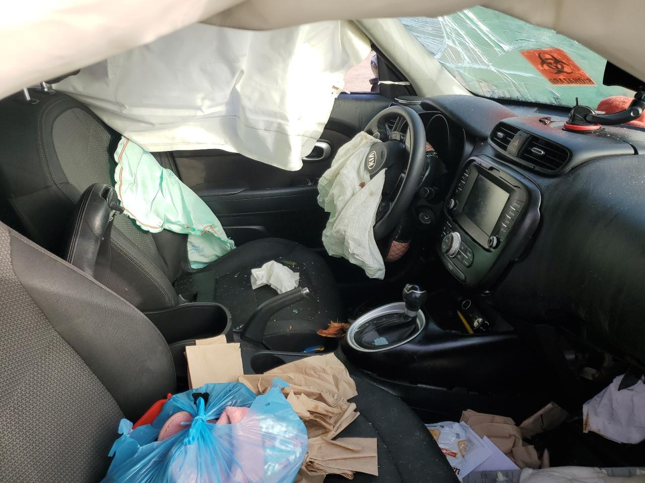 2019 KIA Soul VIN KNDJP3A58K7664410 Copart auction photo, all over damage thumbnail 7