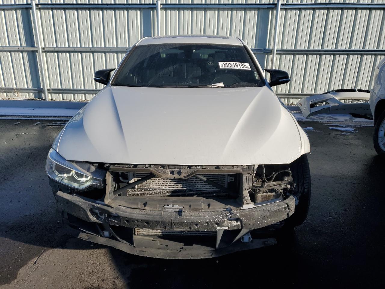 2014 BMW 3er VIN WBA3A9C59EF479669 Copart auction photo, front end damage thumbnail 5