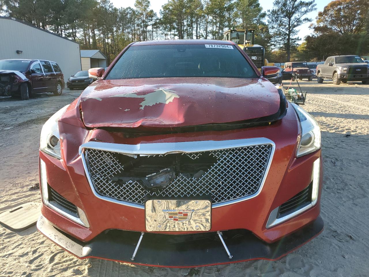 2014 Cadillac CTS VIN 1G6AP5SX8E0127841 Copart auction photo, front end / minor dent/scratches damage thumbnail 5