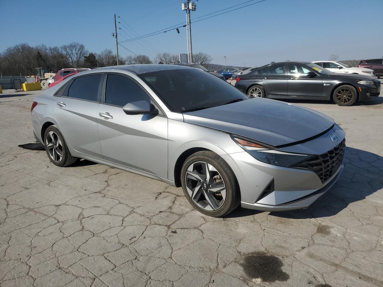 2023 Hyundai Elantra VIN 5NPLS4AG3PH096472 Copart auction photo, side / rear end damage thumbnail 4