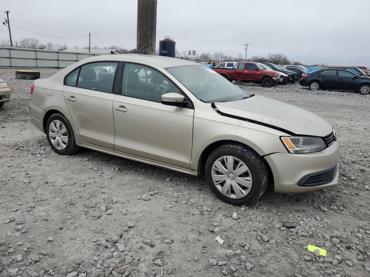2014 Volkswagen Jetta VIN 3VWD17AJ1EM273397 Copart auction photo, side damage thumbnail 4