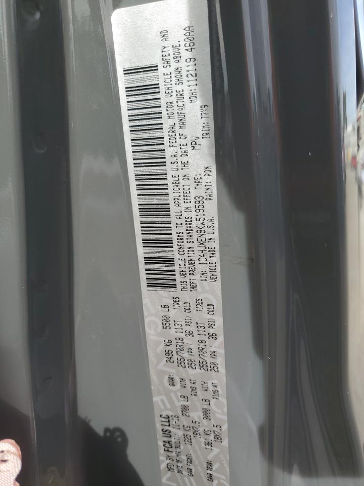 2019 Jeep Wrangler VIN 1C4HJXEN9KW519593 Copart auction photo, all over damage thumbnail 13