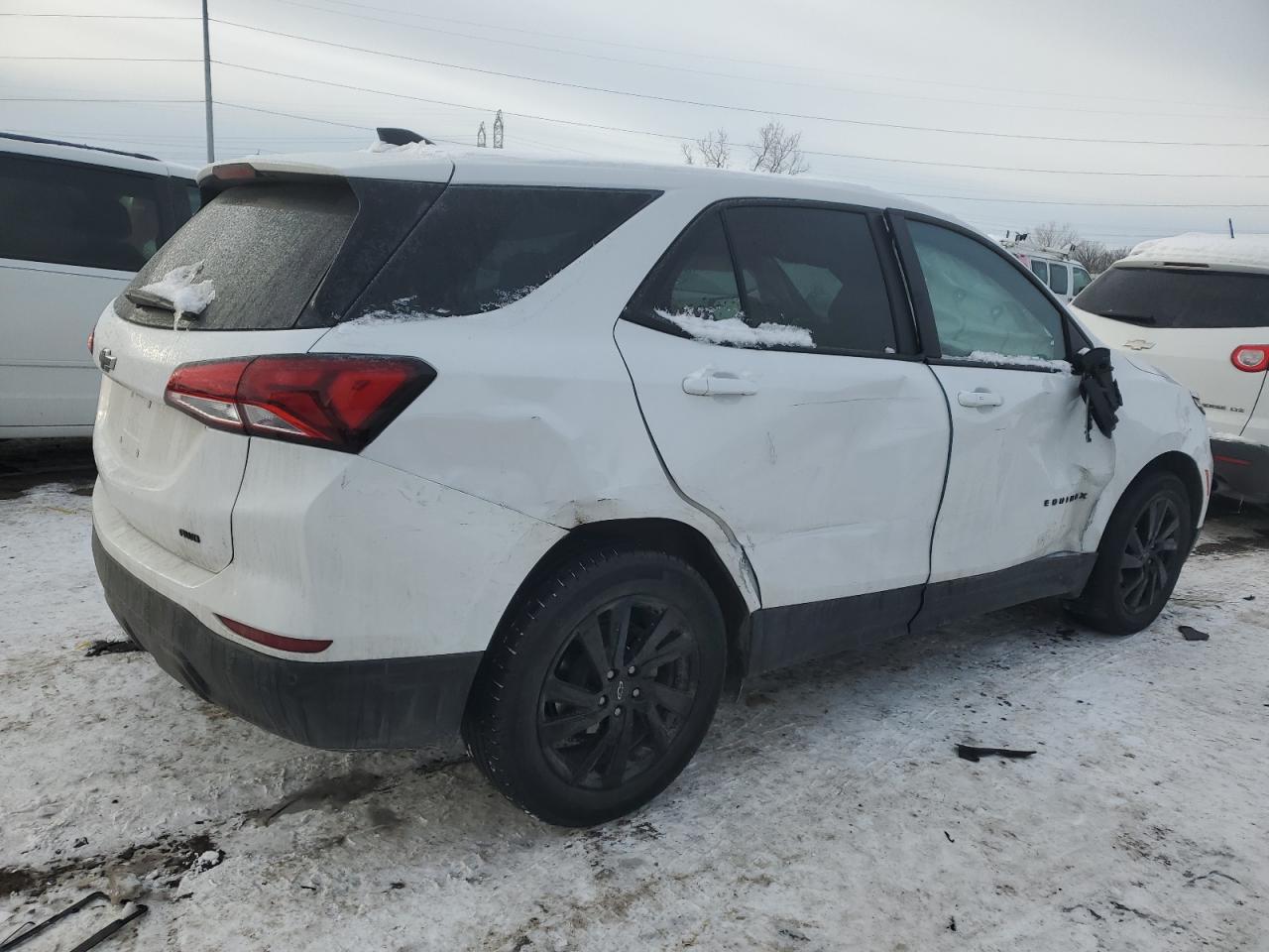 2023 Chevrolet Equinox VIN 3GNAXSEG1PL213352 Copart auction photo, side / rear end damage thumbnail 3