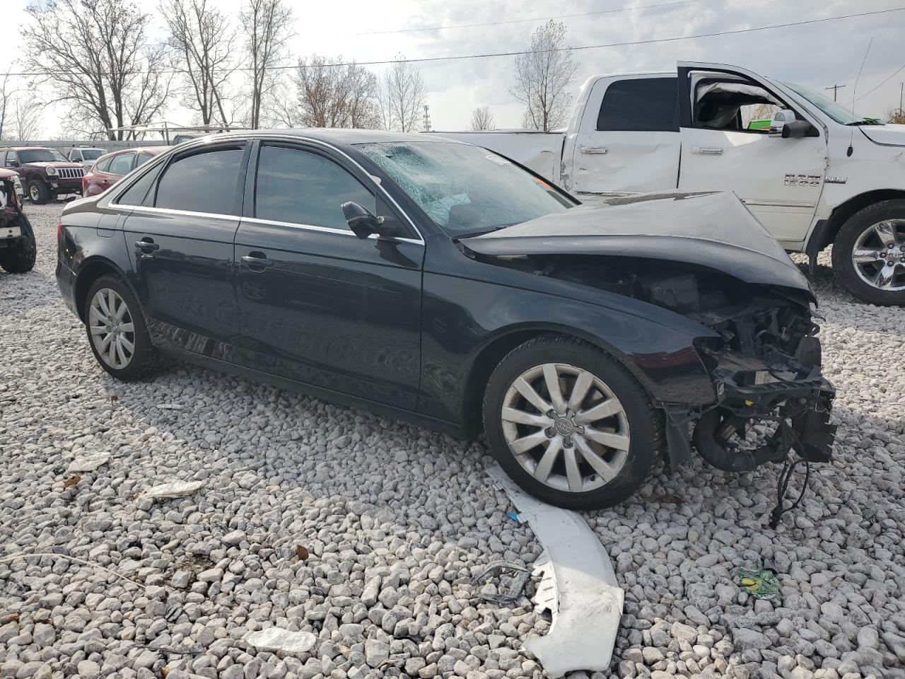 2013 Audi A4 VIN WAUAFAFLXDA044708 Copart auction photo, front end damage thumbnail 4