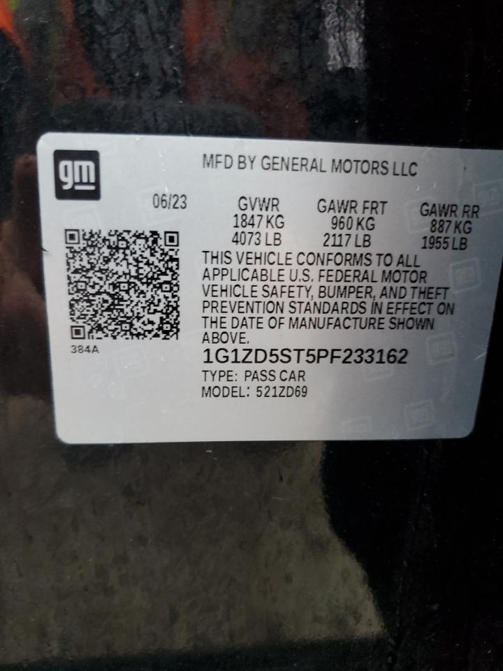 2023 Chevrolet Malibu VIN 1G1ZD5ST5PF233162 Copart auction photo, front end damage thumbnail 13