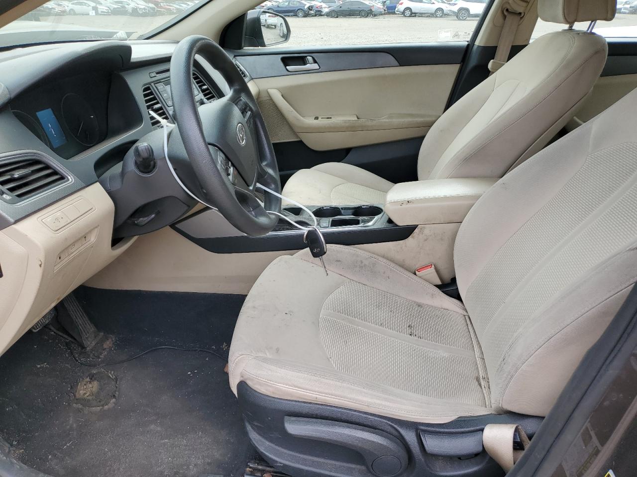 2015 Hyundai Sonata VIN 5NPE24AF0FH029228 Copart auction photo, front end / minor dent/scratches damage thumbnail 7