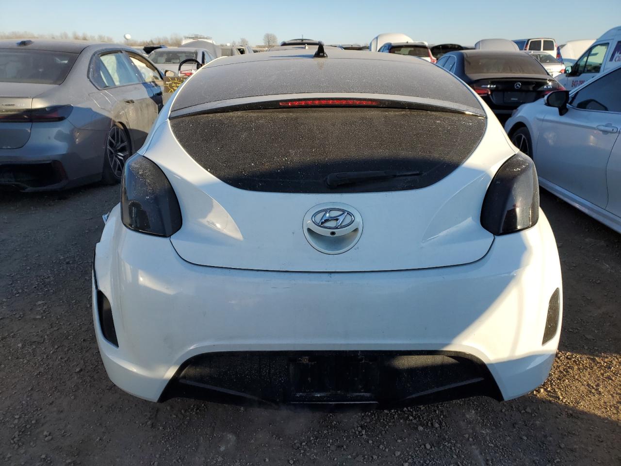 2014 Hyundai Veloster VIN KMHTC6AD9EU190496 Copart auction photo, front end / rear end damage thumbnail 6
