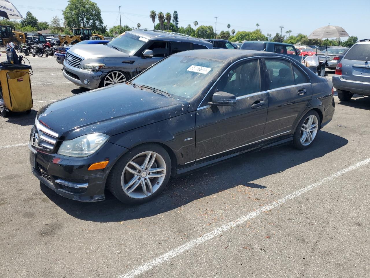 2012 Mercedes-Benz C-klasse VIN WDDGF4HB4CA597345