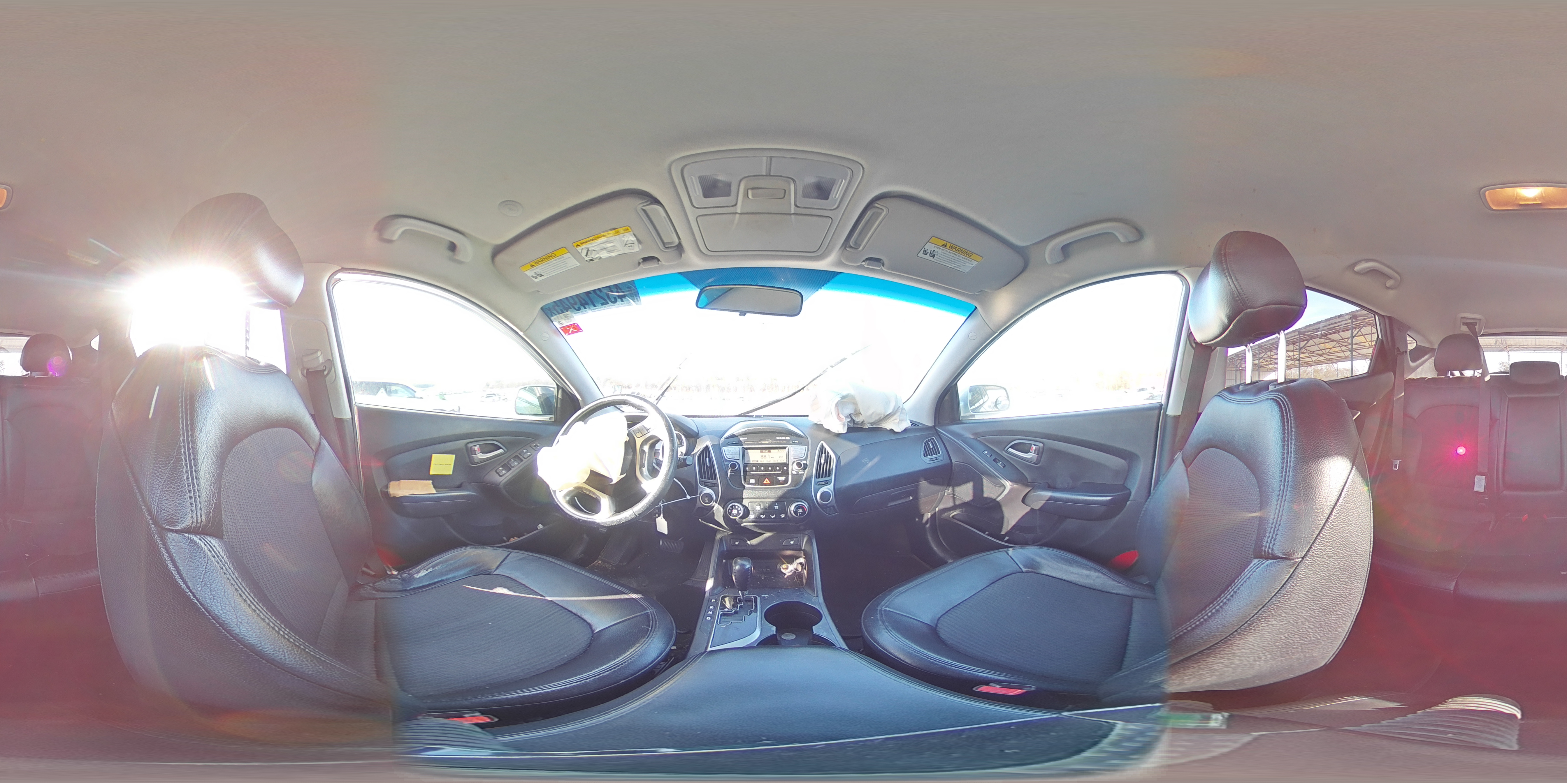 2012 Hyundai Tucson VIN KM8JUCAC4CU445952 Copart auction photo, front end / rear end damage thumbnail 13