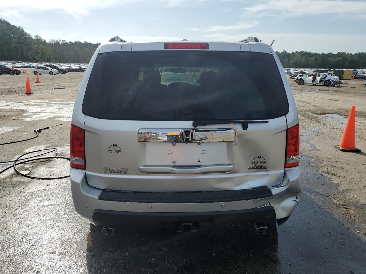 2009 Honda Pilot VIN 5FNYF38849B007660 Copart auction photo, front end / rear end damage thumbnail 6