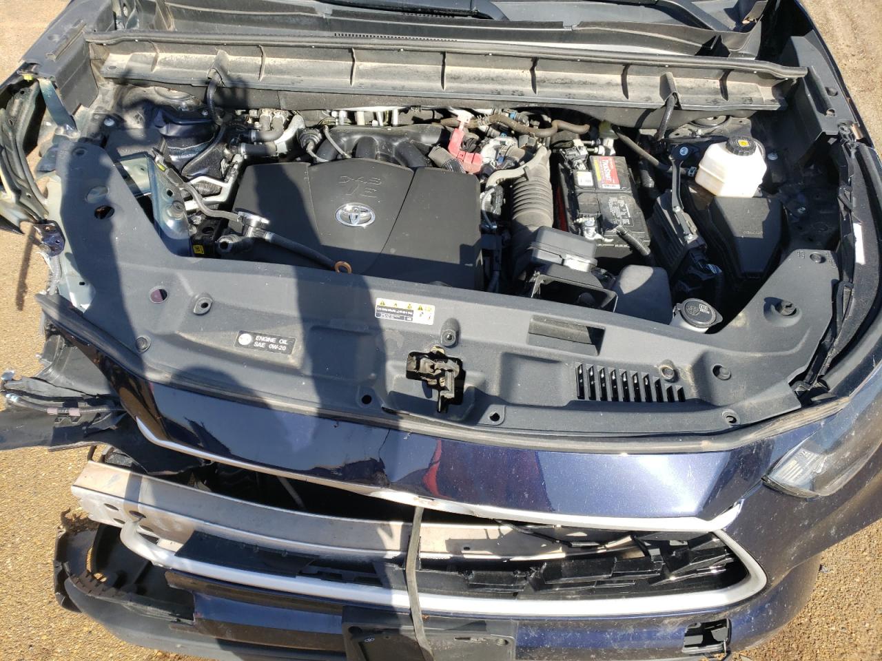 2020 Toyota Highlander VIN 5TDZZRAH4LS016855 Copart auction photo, rear end / side damage thumbnail 12