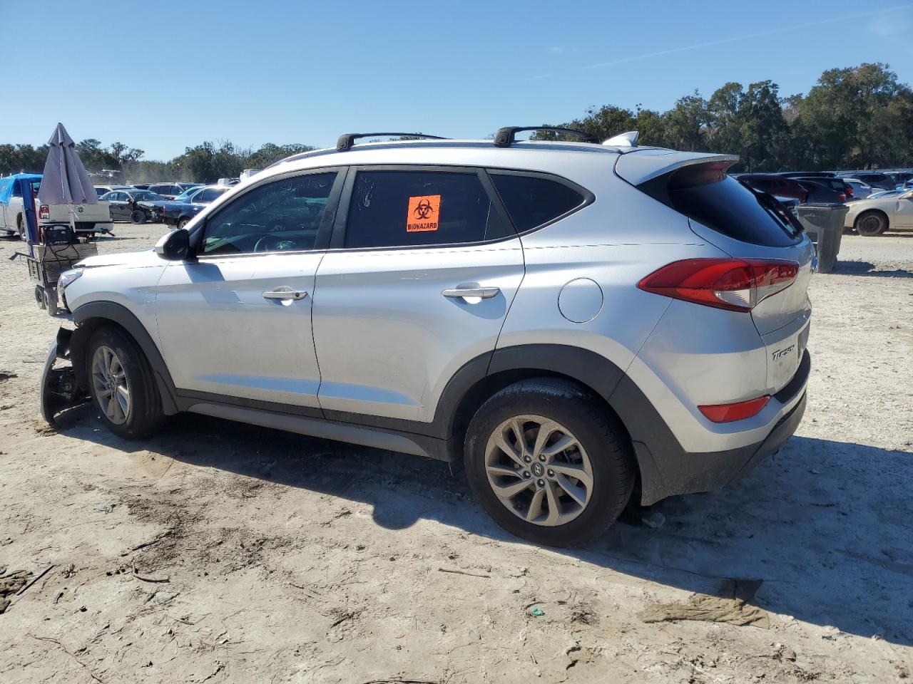2018 Hyundai Tucson VIN KM8J33A47JU755909 Copart auction photo, front end / minor dent/scratches damage thumbnail 2