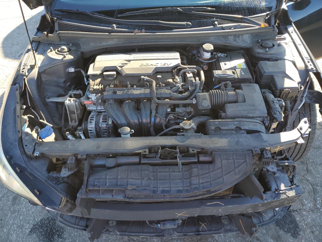 2021 Hyundai Elantra VIN 5NPLP4AG2MH030010 Copart auction photo, front end damage thumbnail 11