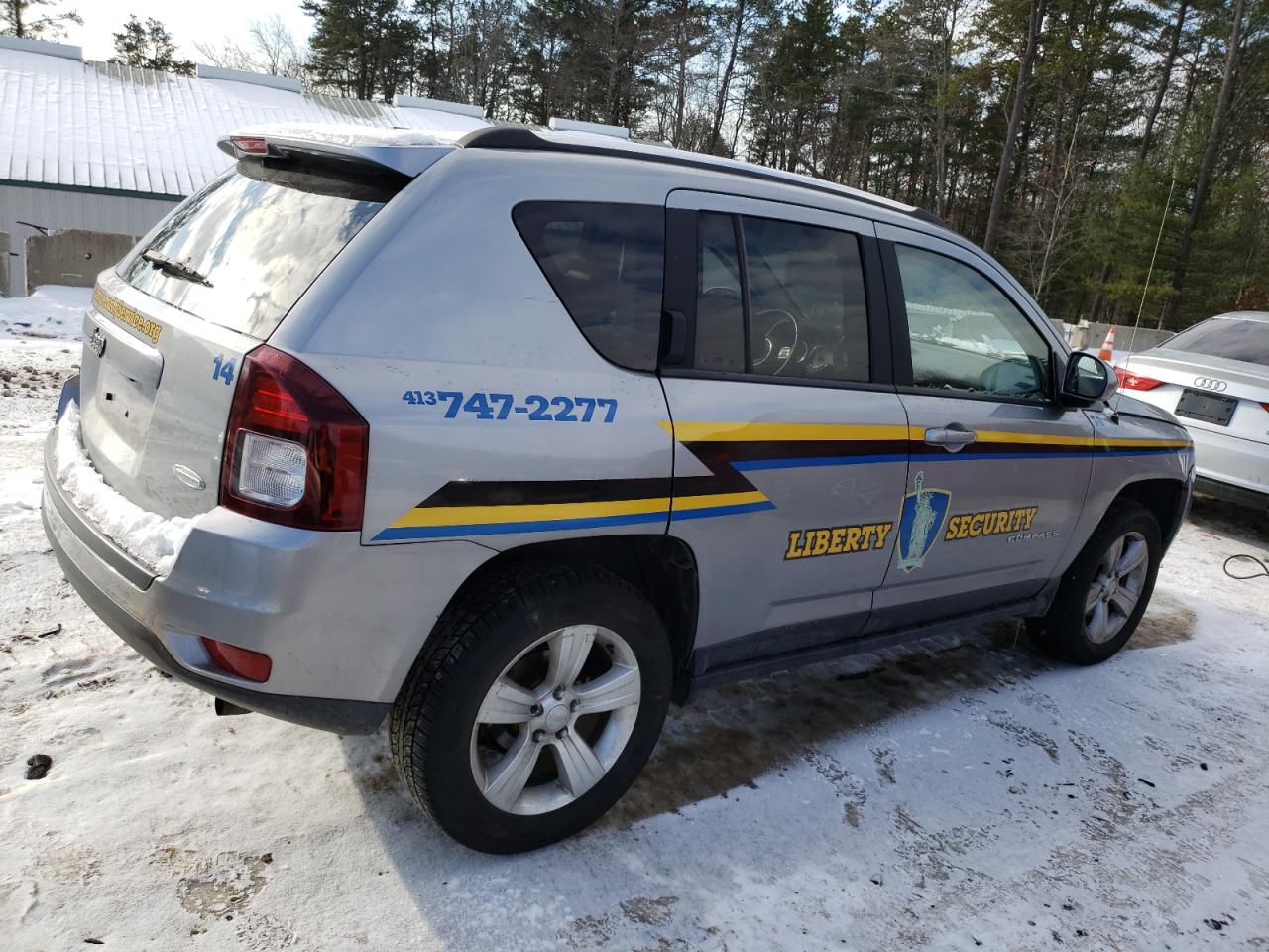2014 Jeep Compass VIN 1C4NJDEB0ED897941 Copart auction photo, frame damage / front end damage thumbnail 3