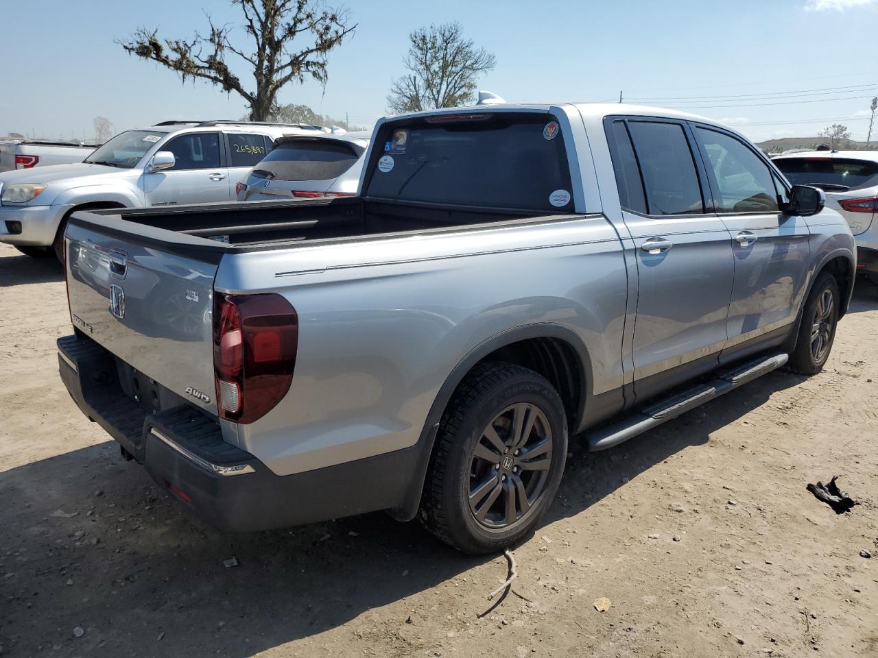 2020 Honda Ridgeline VIN 5FPYK3F15LB023124 Copart auction photo, water/flood damage thumbnail 3
