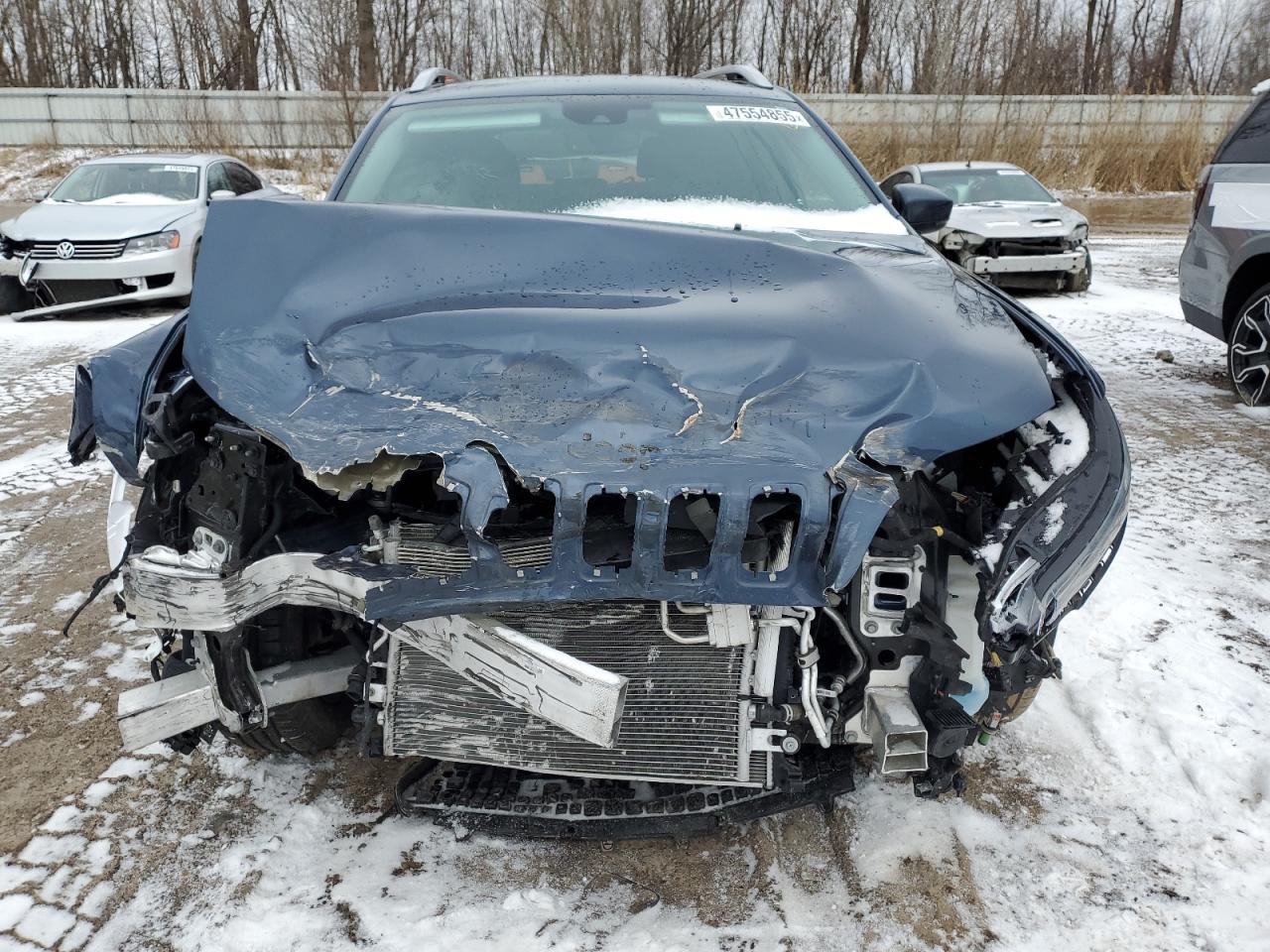 2021 Jeep Grand Cherokee VIN 1C4PJMDNXMD110321 Copart auction photo, front end / side damage thumbnail 5