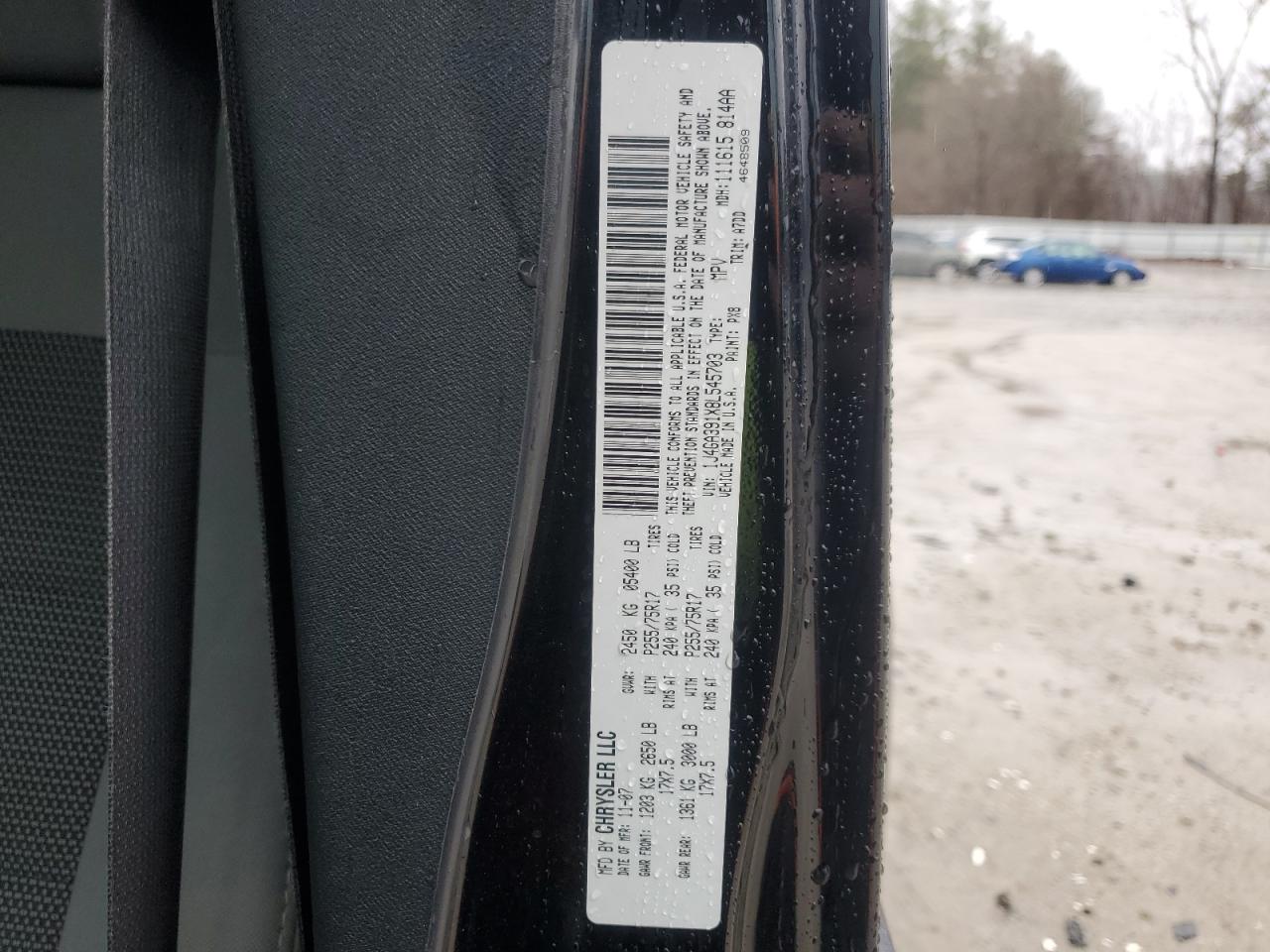 2008 Jeep Wrangler VIN 1J4GA391X8L545703 Copart auction photo, undercarriage / minor dent/scratches damage thumbnail 13