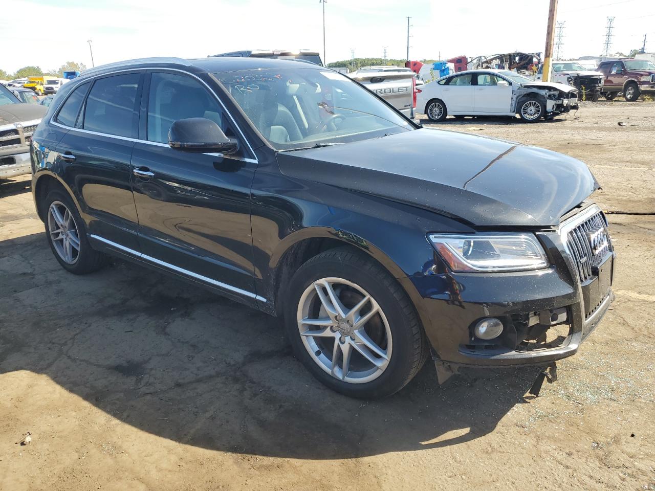 2017 Audi Q5 VIN WA1L2AFP3HA020308 Copart auction photo, front end damage thumbnail 4