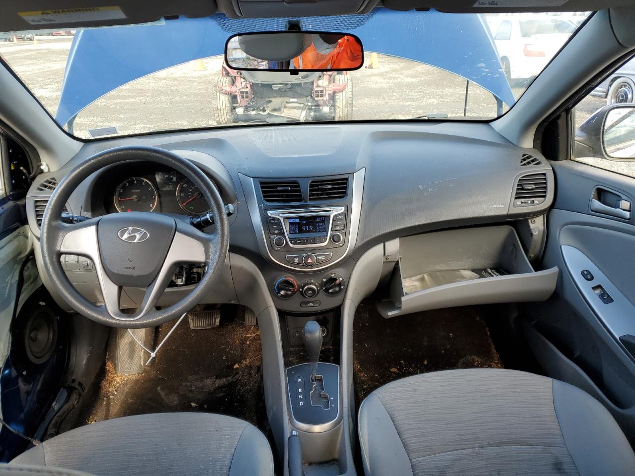 2015 Hyundai Accent VIN KMHCT4AE9FU831550 Copart auction photo, side damage thumbnail 8