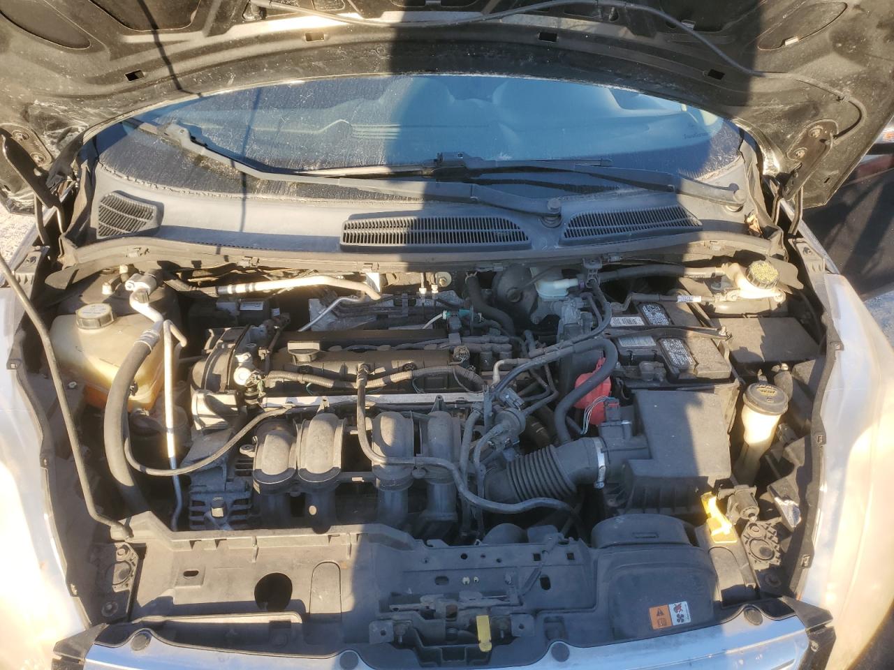 2013 Ford Fiesta VIN 3FADP4BJ2DM143857 Copart auction photo, undercarriage damage thumbnail 11