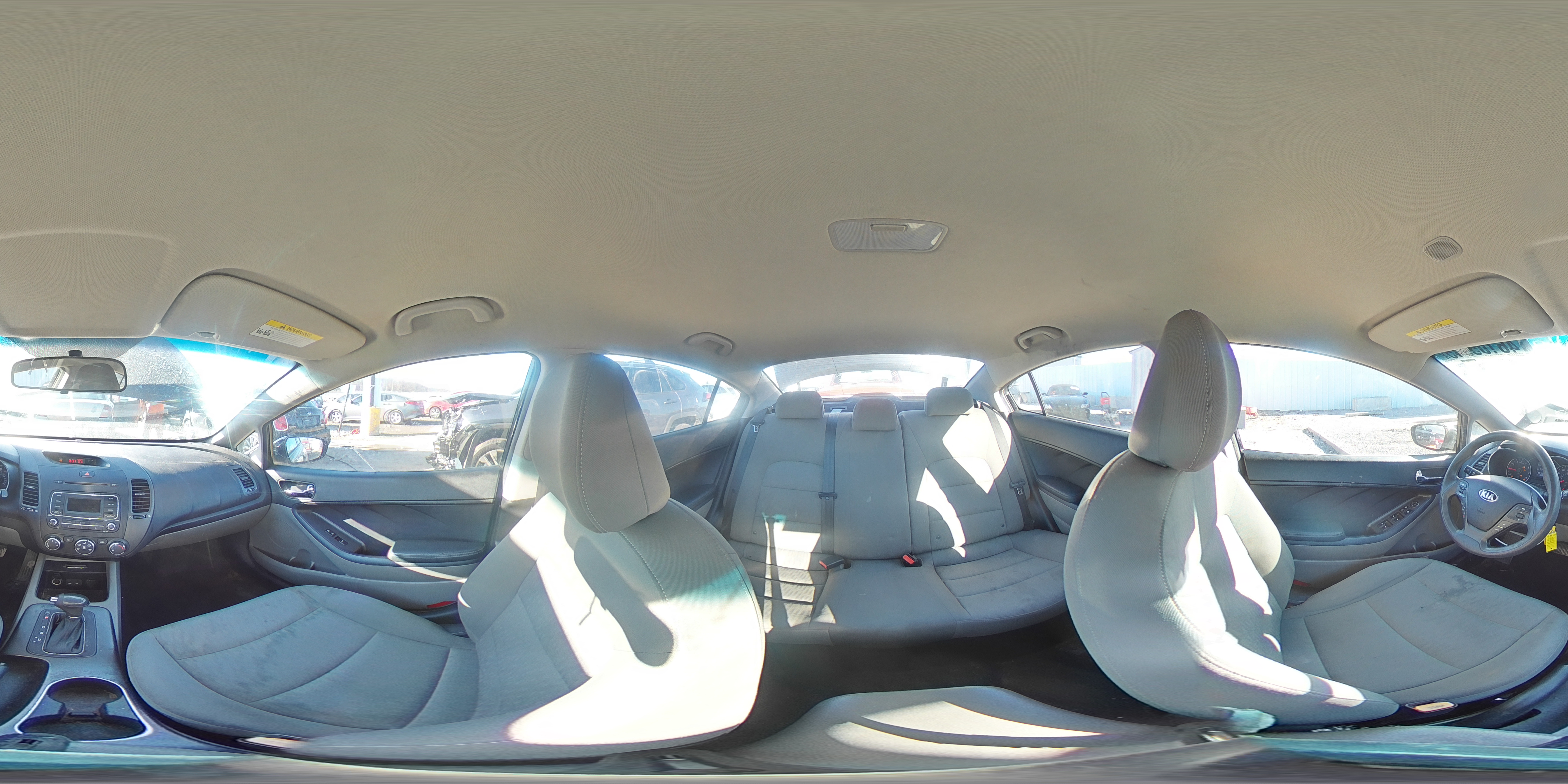2015 KIA Forte VIN KNAFK4A69F5301521 Copart auction photo, front end / rear end damage thumbnail 15