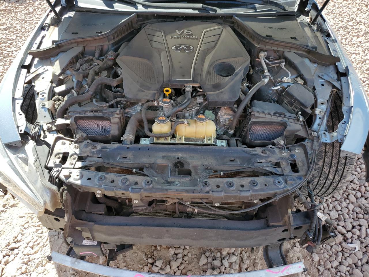 2020 Infiniti Q50 VIN JN1EV7AP5LM206569 Copart auction photo, front end / side damage thumbnail 11