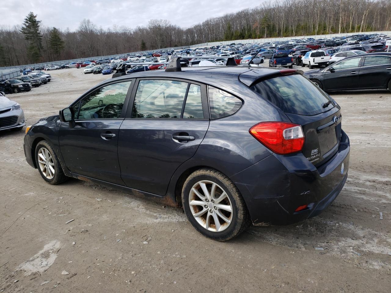 2013 Subaru Impreza VIN JF1GPAC66DH829796 Copart auction photo, undercarriage / front end damage thumbnail 2