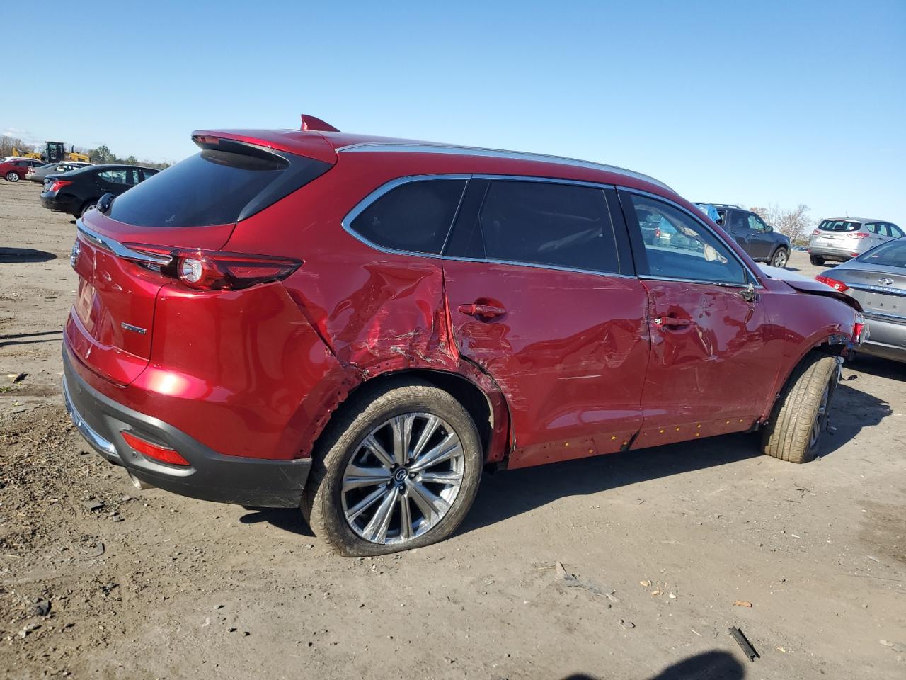 2022 Mazda CX-9 VIN JM3TCBEY8N0617529 Copart auction photo, all over damage thumbnail 3