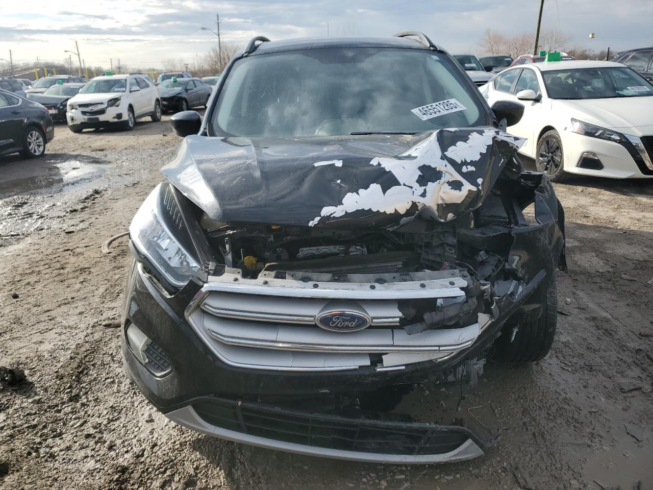 2018 Ford Escape VIN 1FMCU9GD3JUD36066 Copart auction photo, side / front end damage thumbnail 5
