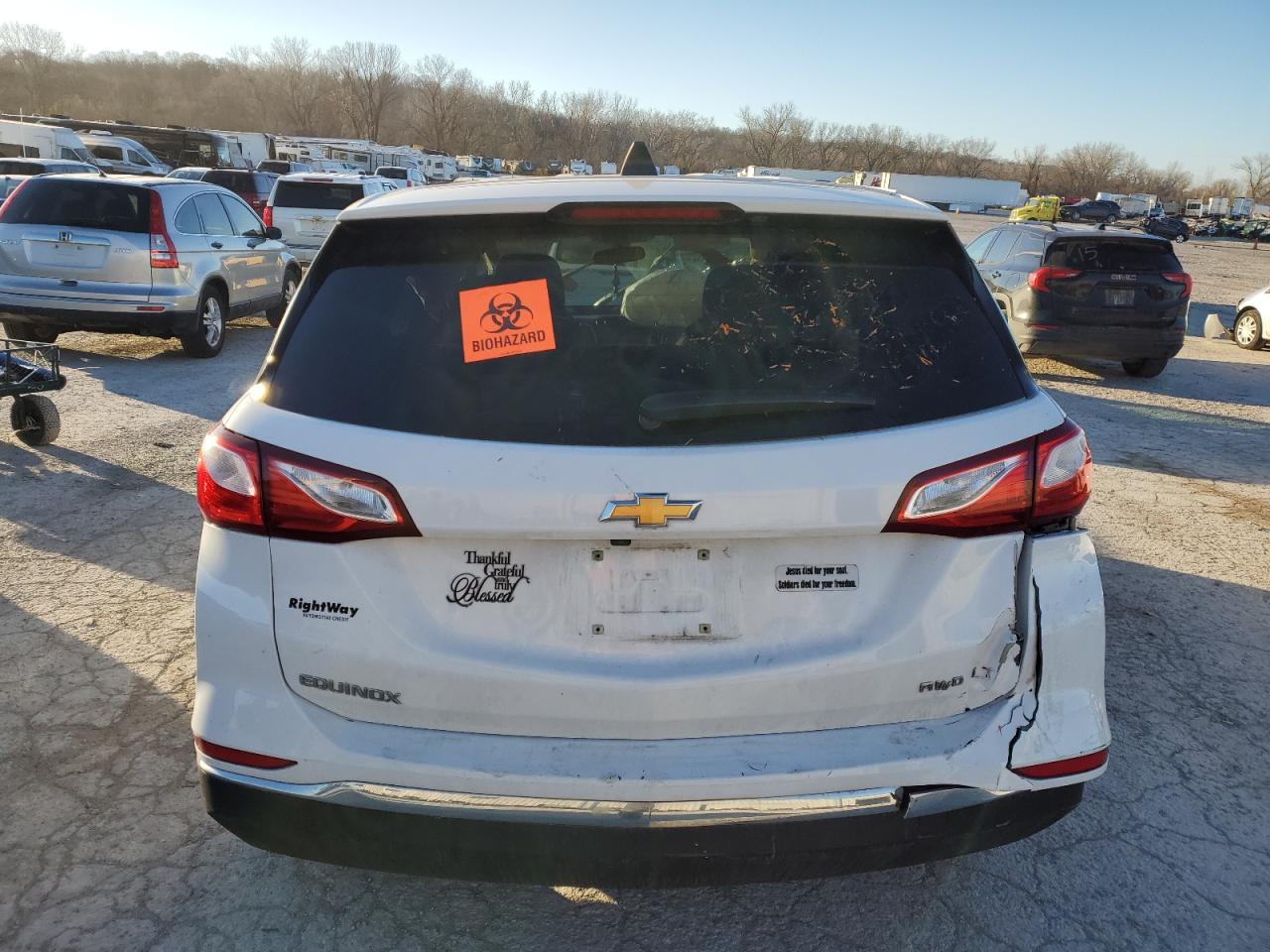 2018 Chevrolet Equinox VIN 2GNAXSEV8J6263045 Copart auction photo, biohazard/chemical / all over damage thumbnail 6