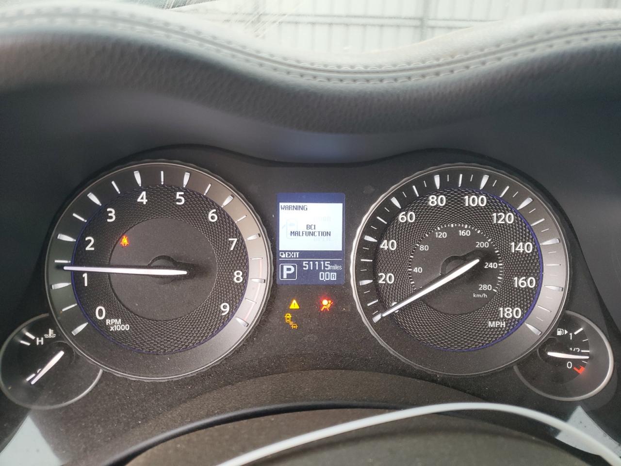 2015 Infiniti Q70 VIN JN1BY1PP0FM600547 Copart auction photo, rear end damage thumbnail 9