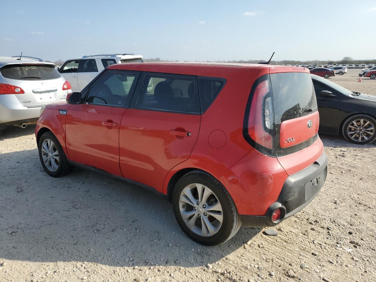 2015 KIA Soul VIN KNDJP3A51F7764855 Copart auction photo, side damage thumbnail 2
