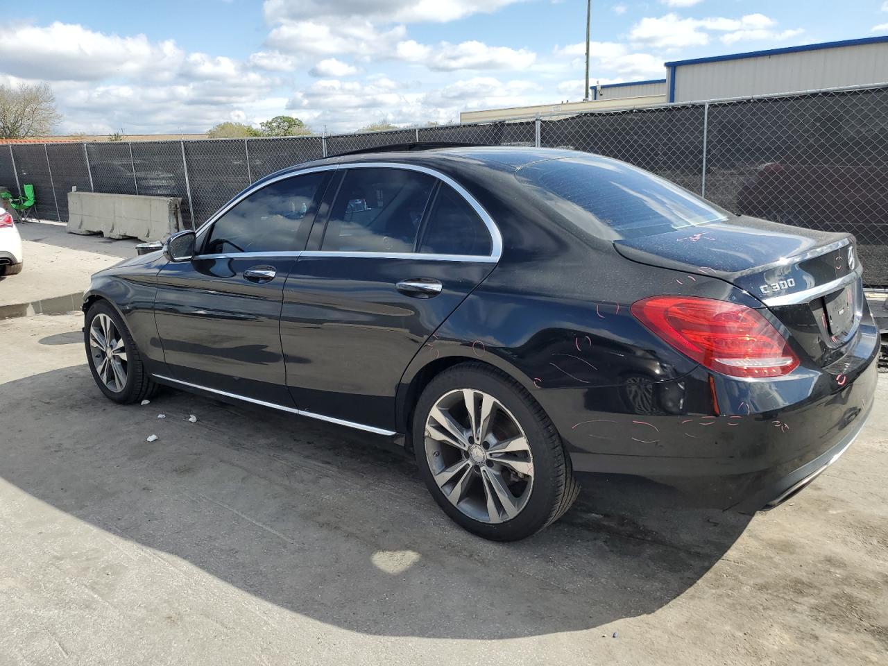 2016 Mercedes-Benz C-klasse VIN 55SWF4JBXGU155990 Copart auction photo, front end damage thumbnail 2