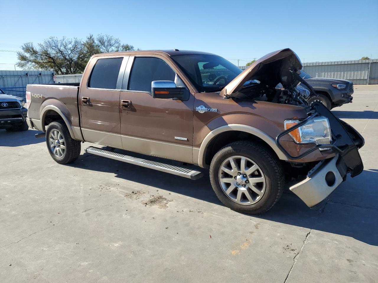 2012 Ford F-150 VIN 1FTFW1ET6CKD30011 Copart auction photo, front end / side damage thumbnail 4