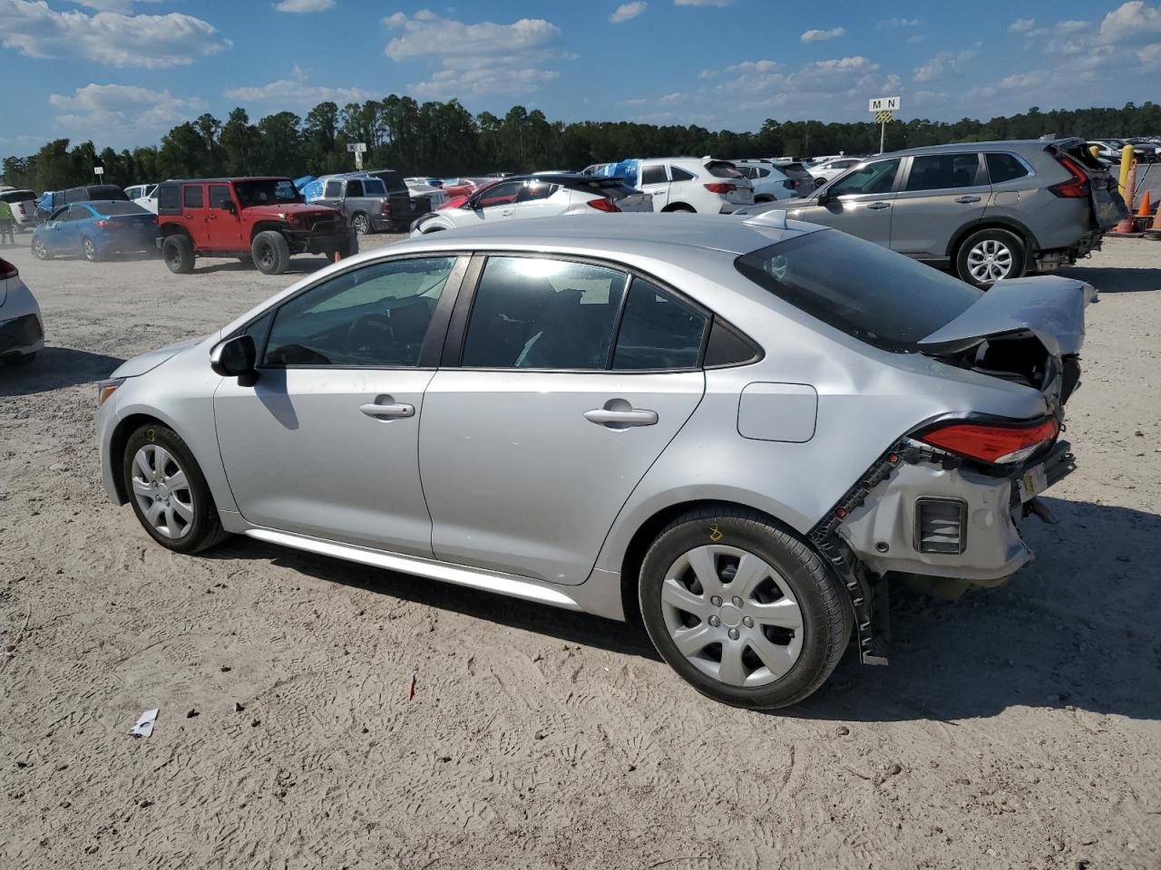 2021 Toyota Corolla VIN 5YFEPMAE0MP236212 Copart auction photo, rear end damage thumbnail 2