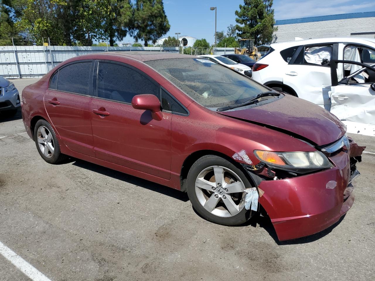2006 Honda Civic VIN JHMFA16846S002355 Copart auction photo, front end / all over damage thumbnail 4