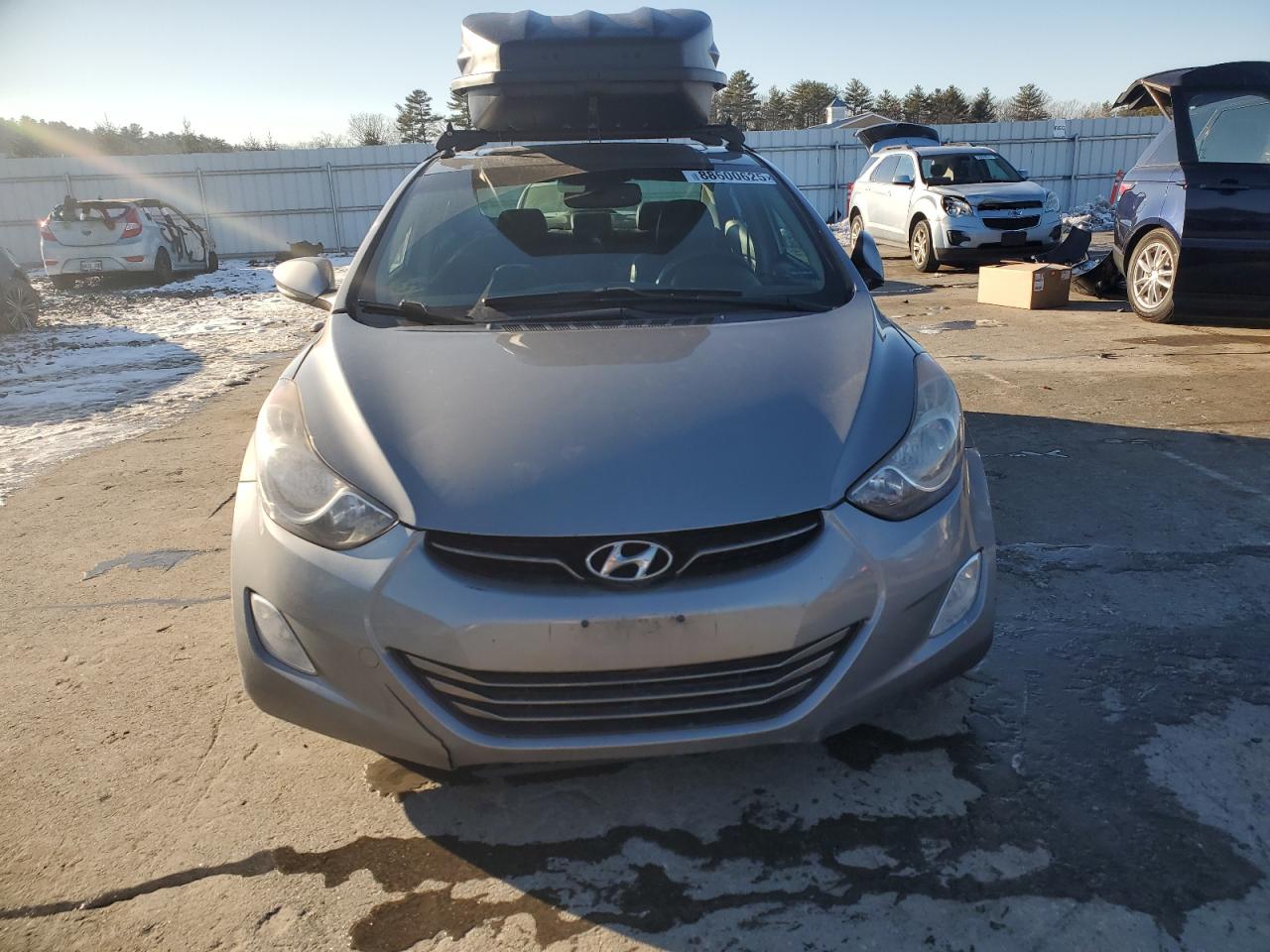 2012 Hyundai Elantra VIN KMHDH4AE9CU387183 Copart auction photo, front end damage thumbnail 5