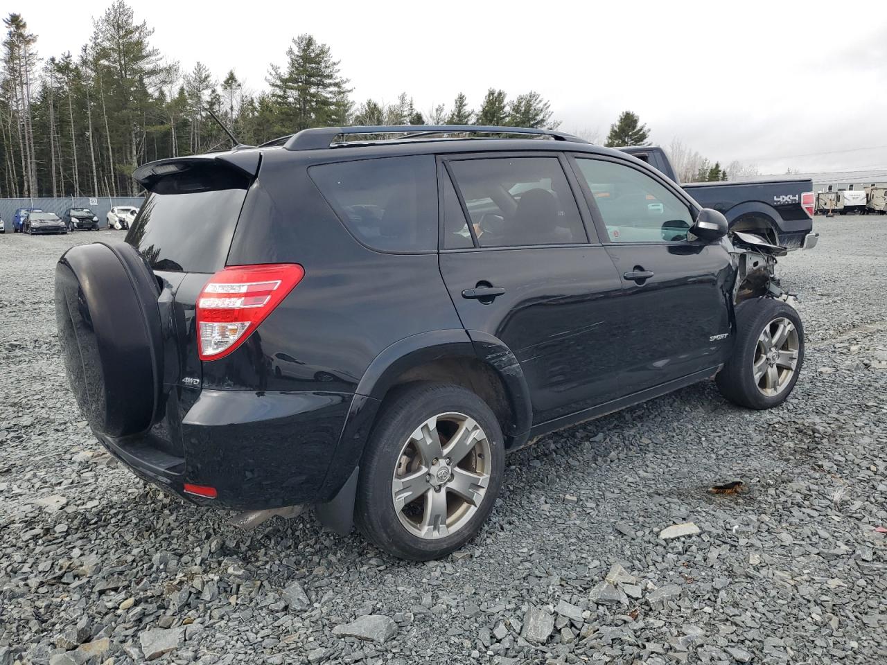 2012 Toyota RAV 4 VIN 2T3RK4DV1CW070802 Copart auction photo, front end / side damage thumbnail 3