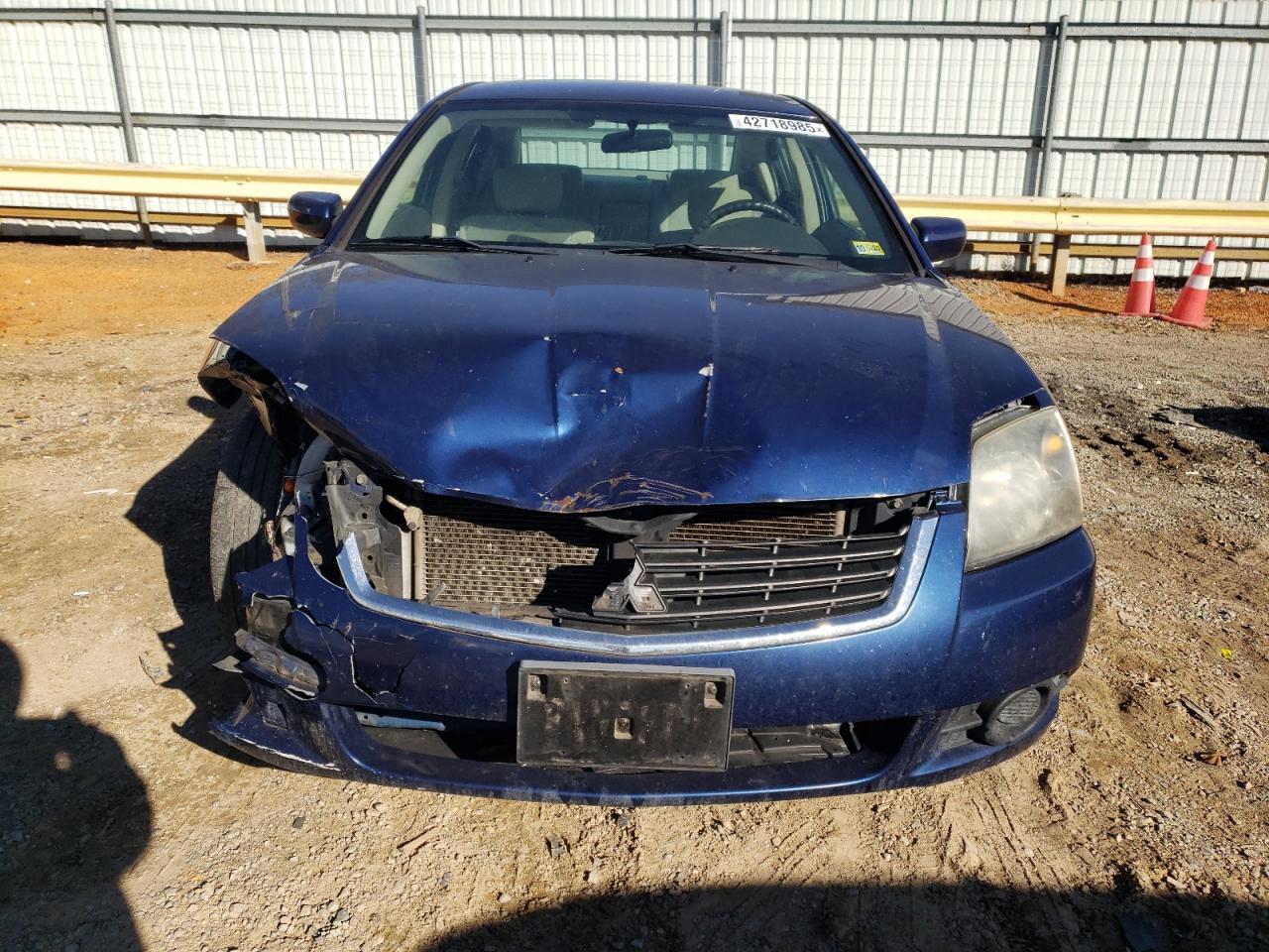 2009 Mitsubishi Galant VIN 4A3AB36F79E008251 Copart auction photo, front end / side damage thumbnail 5