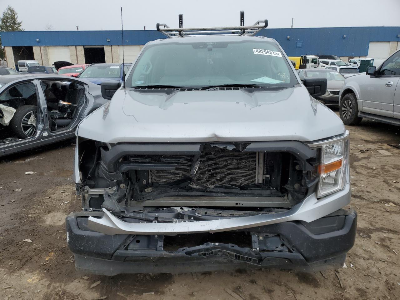 2022 Ford F-150 VIN 1FTMF1C56NKD25163 Copart auction photo, front end damage thumbnail 5