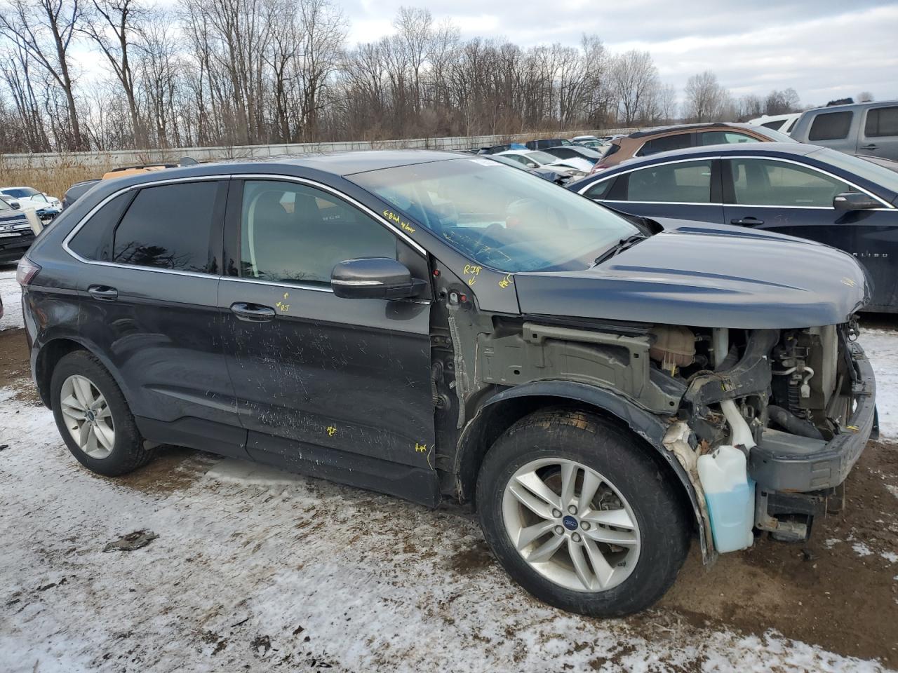 2016 Ford Edge VIN 2FMPK4J99GBB69998 Copart auction photo, front end / side damage thumbnail 4