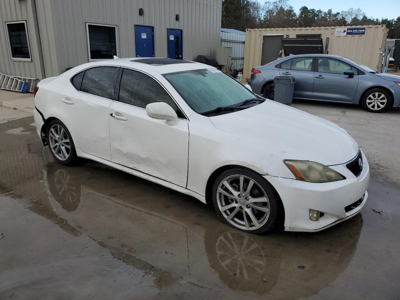 2007 Lexus IS VIN JTHBK262072025985 Copart auction photo, all over / undercarriage damage thumbnail 4