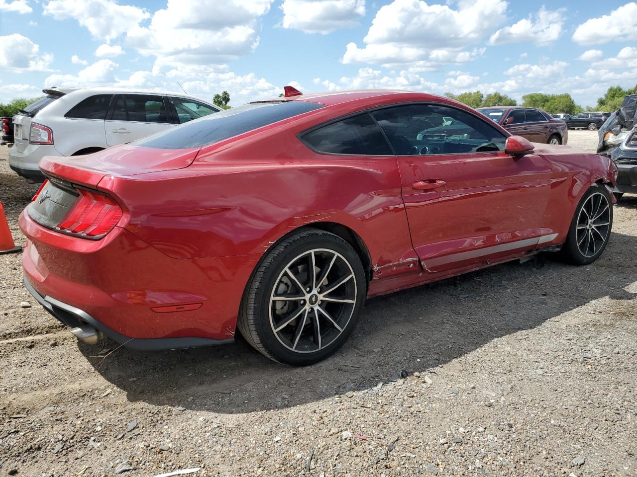 2021 Ford Mustang VIN 1FA6P8TH6M5146603 Copart auction photo, front end damage thumbnail 3