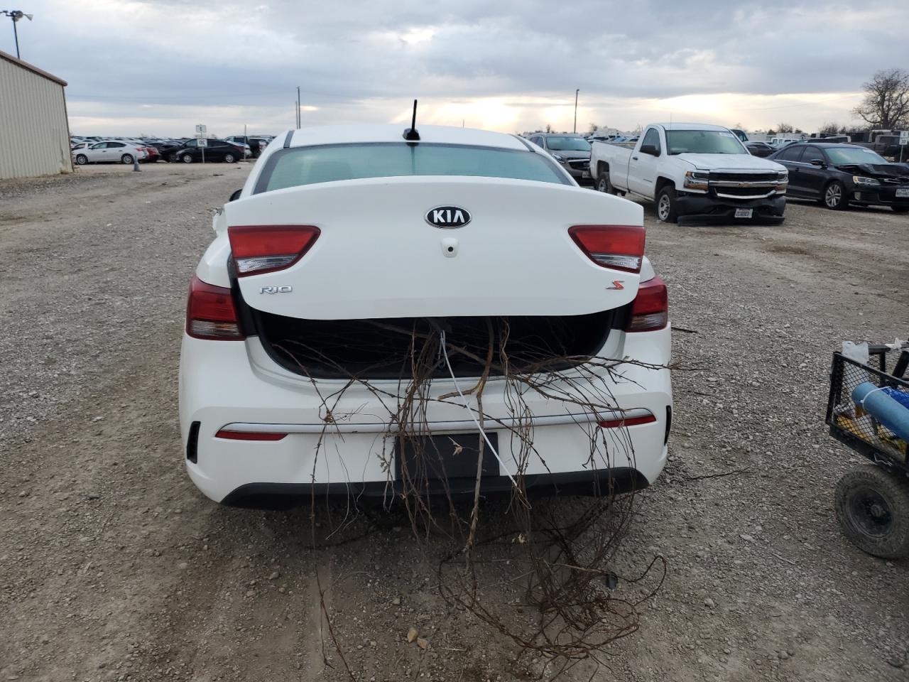 2021 KIA Rio VIN 3KPA24AD8ME366289 Copart auction photo, all over damage thumbnail 6