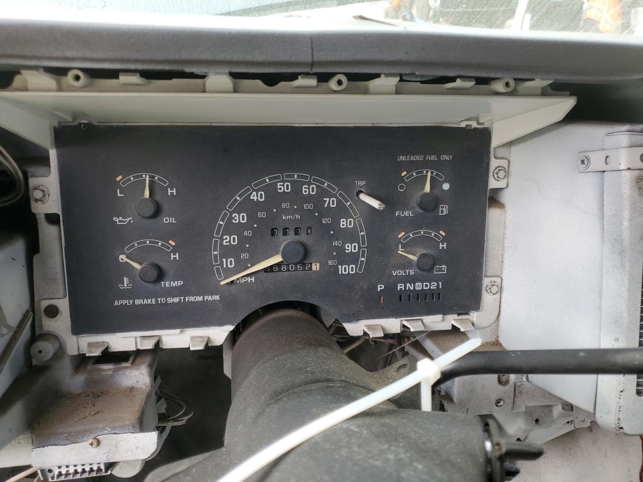 1993 Chevrolet Astro VIN 1GCDM19Z7PB100334 Copart auction photo, stripped damage thumbnail 9