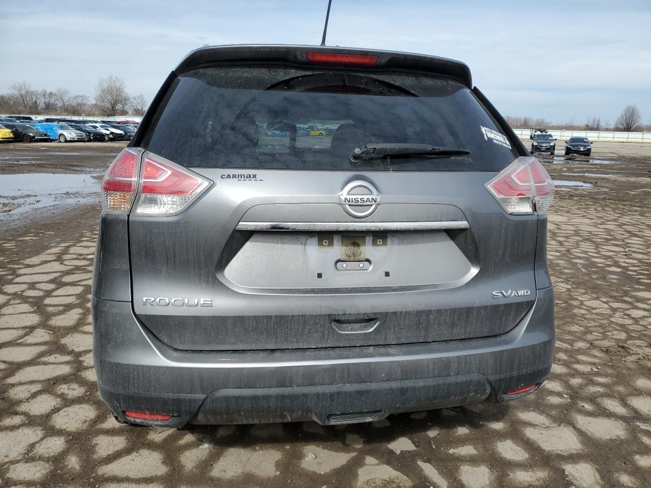 2016 Nissan Rogue VIN JN8AT2MV1GW143824 Copart auction photo, front end / rear end damage thumbnail 6