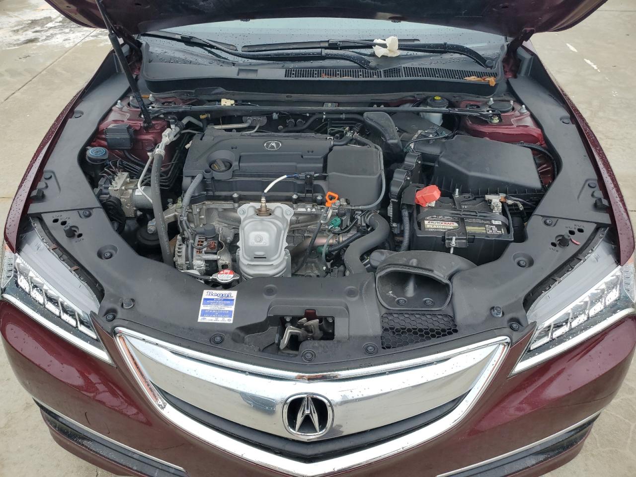 2016 Acura TLX VIN 19UUB1F56GA014219 Copart auction photo, water/flood damage thumbnail 11