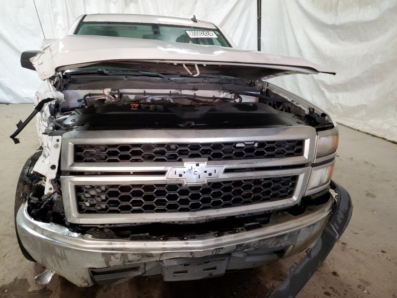 2014 Chevrolet Silverado VIN 1GCRCPECXEZ256921 Copart auction photo, front end damage thumbnail 5